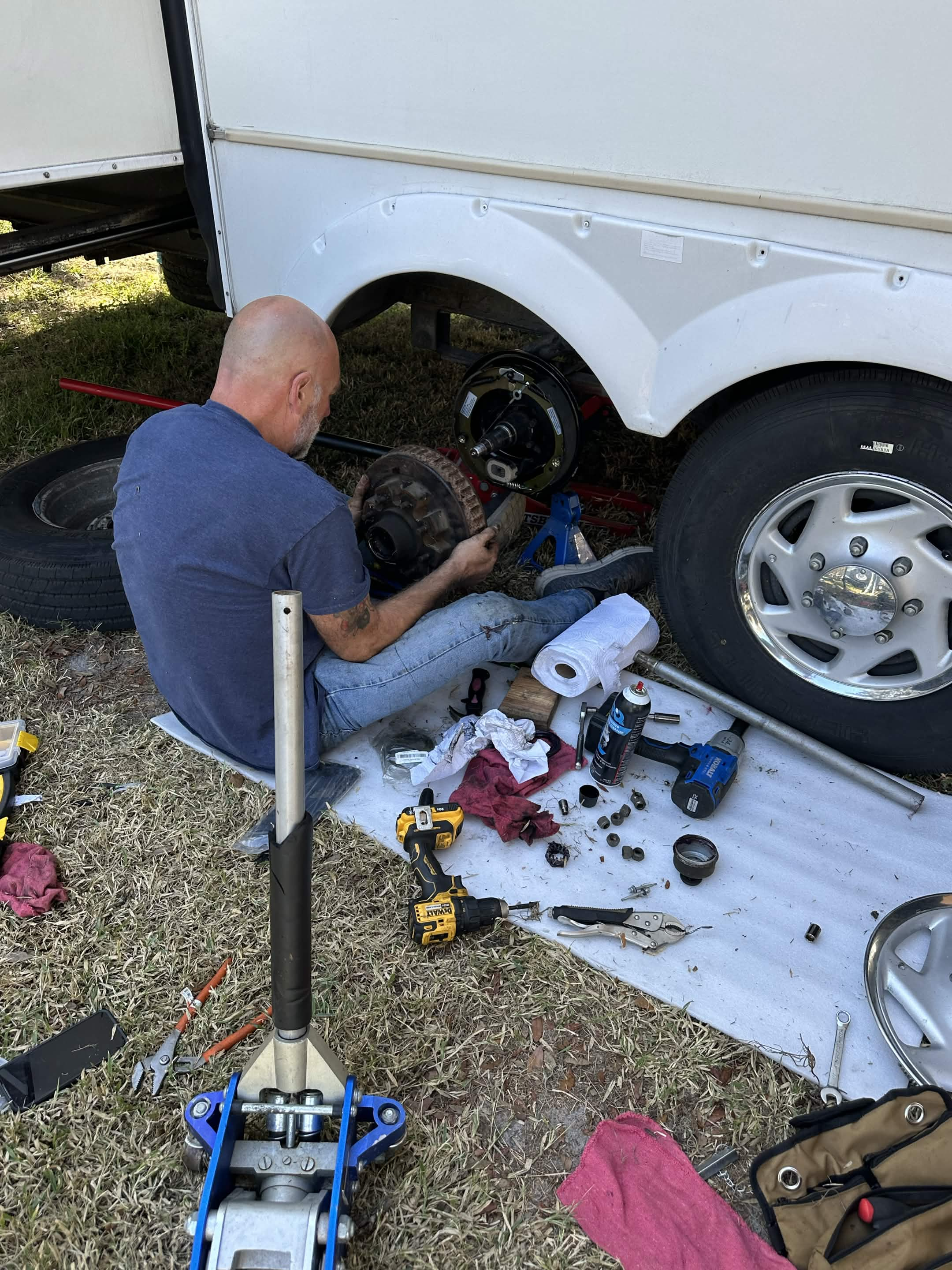 RV wheel repair